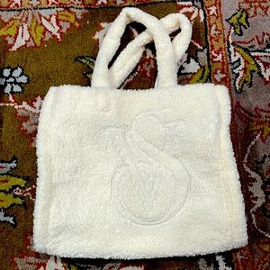 Victoria’s Secret Sherpa bag in ivory